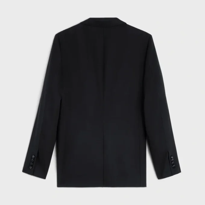 Classic smokingjacka i Grain De Poudre-ull