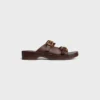 Cleo – Sandal med dubbla remmar i kalvskinn – vegetabiliskt garvat Cleo – Sandal med dubbla remmar i kalvskinn – vegetabiliskt garvat