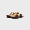 Cleo – sandal med dubbla remmar i mocka av kalvskinn Cleo – sandal med dubbla remmar i mocka av kalvskinn