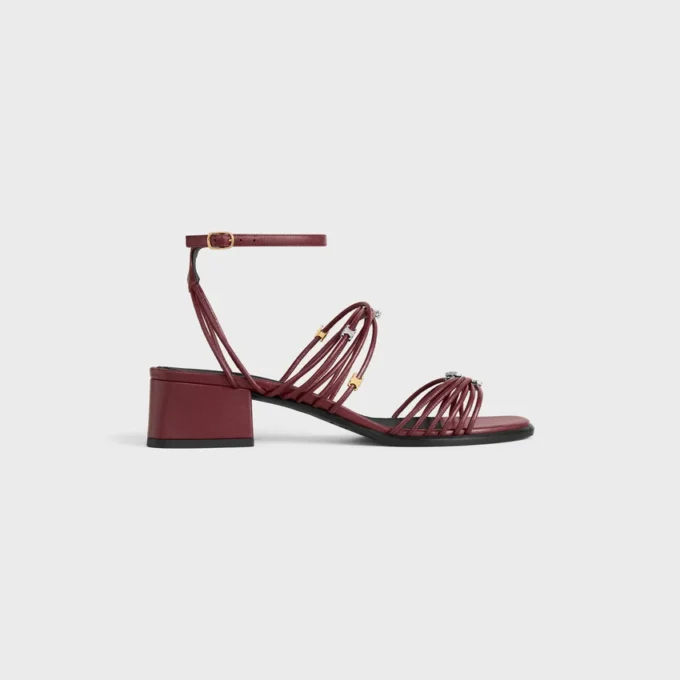 CléMence sandal med klack i getskinn CléMence sandal med klack i getskinn