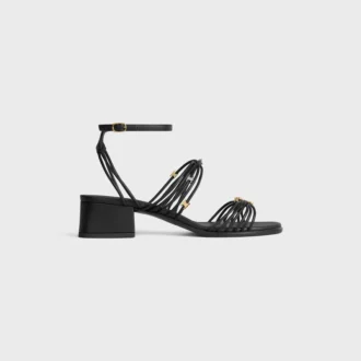 CléMence sandal med klack i getskinn