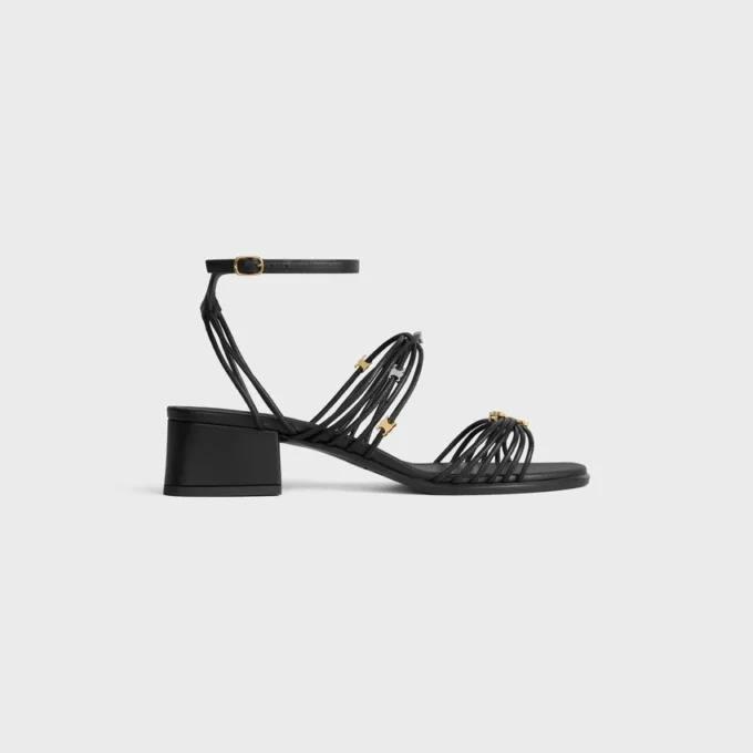 CléMence sandal med klack i getskinn CléMence sandal med klack i getskinn