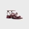 CléMence sandal med klack i getskinn CléMence sandal med klack i getskinn