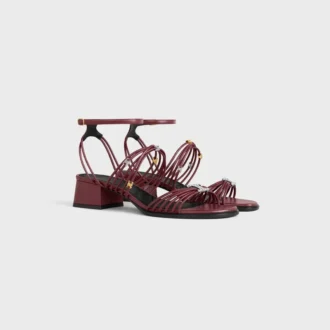 CléMence sandal med klack i getskinn