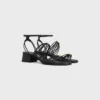 CléMence sandal med klack i getskinn CléMence sandal med klack i getskinn