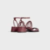CléMence sandal med klack i getskinn CléMence sandal med klack i getskinn