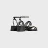 CléMence sandal med klack i getskinn CléMence sandal med klack i getskinn