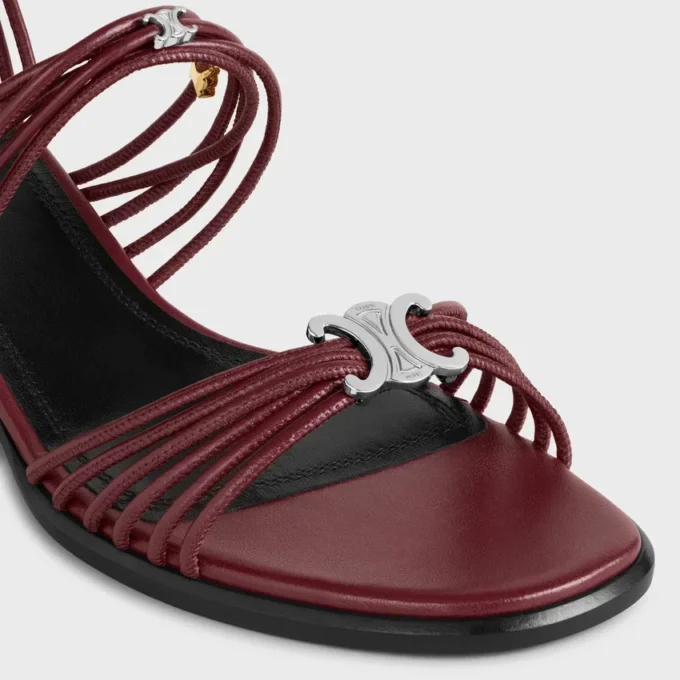 CléMence sandal med klack i getskinn CléMence sandal med klack i getskinn