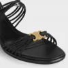 CléMence sandal med klack i getskinn CléMence sandal med klack i getskinn