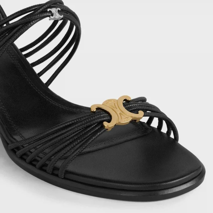 CléMence sandal med klack i getskinn CléMence sandal med klack i getskinn