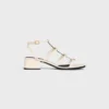 CléMence sandal med klack i lammskinn CléMence sandal med klack i lammskinn