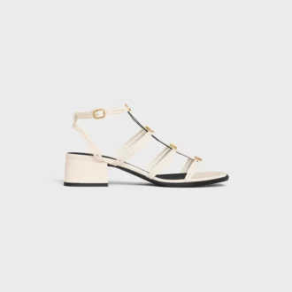 CléMence sandal med klack i lammskinn
