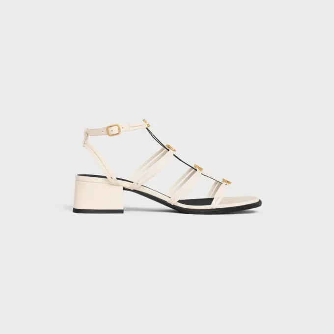CléMence sandal med klack i lammskinn CléMence sandal med klack i lammskinn