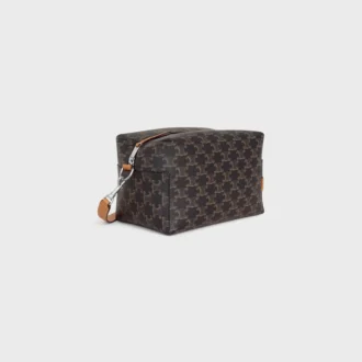 Crossbody-väska Take Away i Triomphe Canvas och kalvskinn