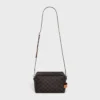 Crossbody-väska Take Away i Triomphe Canvas och kalvskinn Crossbody-väska Take Away i Triomphe Canvas och kalvskinn