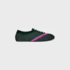 De platta sneakersen i grosgrain, sammet, kalvskinn och lammskinn De platta sneakersen i grosgrain, sammet, kalvskinn och lammskinn