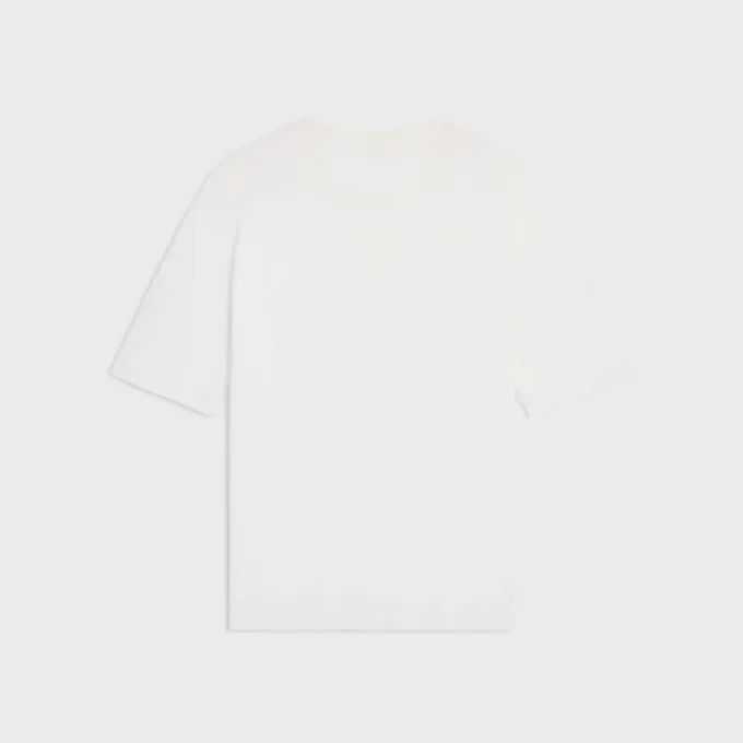 Dubbelvävd T-shirt i fin bomullsjersey