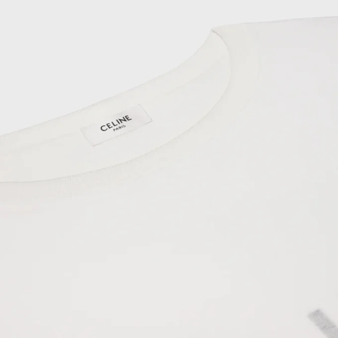 Dubbelvävd T-shirt i fin bomullsjersey