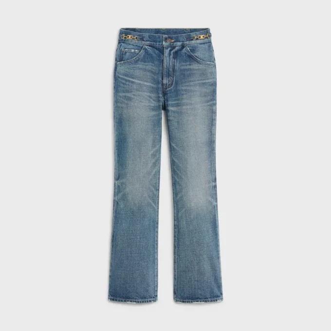 Dylan Flared Jeans med signatur i bomullsdenim