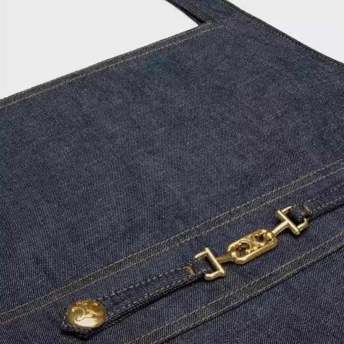 Empire-miniklänning i Raw Wash-denim Empire-miniklänning i Raw Wash-denim