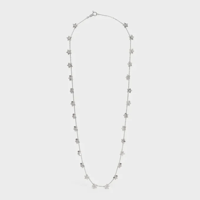 Etoile CELINE Multi Stars-halsband i vitt guld och diamanter Etoile CELINE Multi Stars-halsband i vitt guld och diamanter