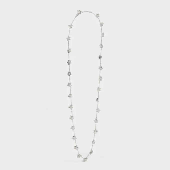 Etoile CELINE Multi Stars-halsband i vitt guld och diamanter Etoile CELINE Multi Stars-halsband i vitt guld och diamanter