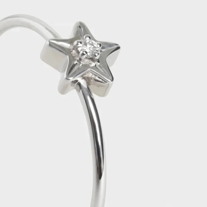 Etoile CELINE-ring i vitt guld och diamant