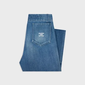 Flare Jeans 002 i lätt bomullsdenim