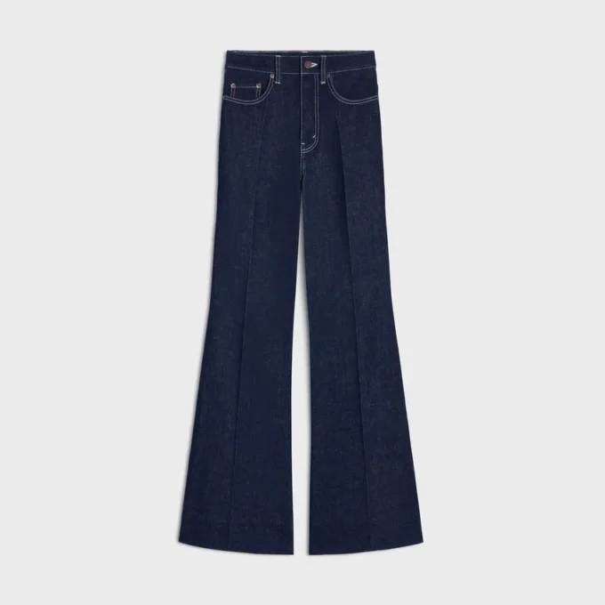Flare Jeans 003 i lätt indigo-denim