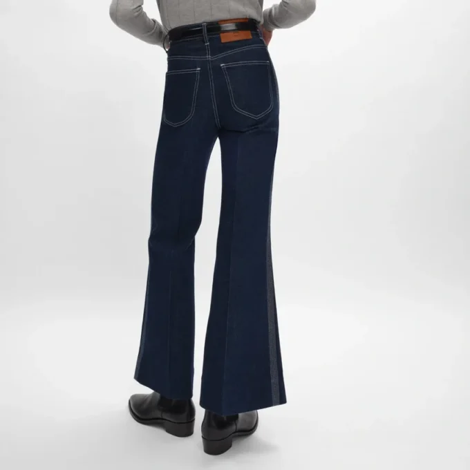 Flare Jeans 003 i lätt indigo-denim