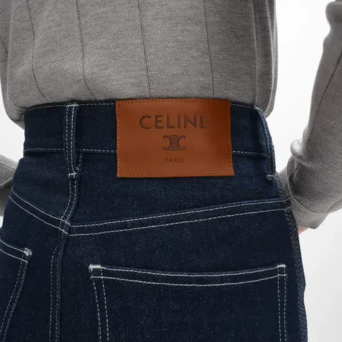Flare Jeans 003 i lätt indigo-denim