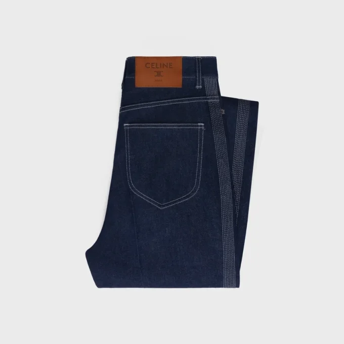 Flare Jeans 003 i lätt indigo-denim