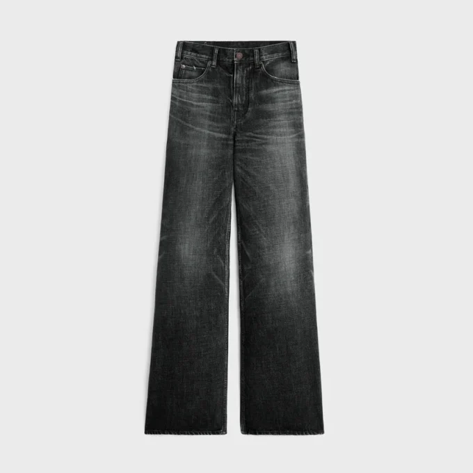 Flared Surf-jeans i Black Ice Rinse-denim Flared Surf-jeans i Black Ice Rinse-denim
