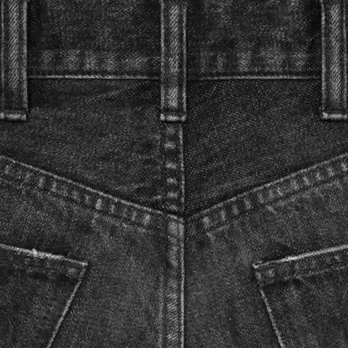 Flared Surf-jeans i Black Ice Rinse-denim Flared Surf-jeans i Black Ice Rinse-denim