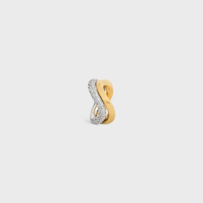 Formes Abstraites Set med ringar i strass och mässing med guld- och rodiumfinish Formes Abstraites Set med ringar i strass och mässing med guld- och rodiumfinish