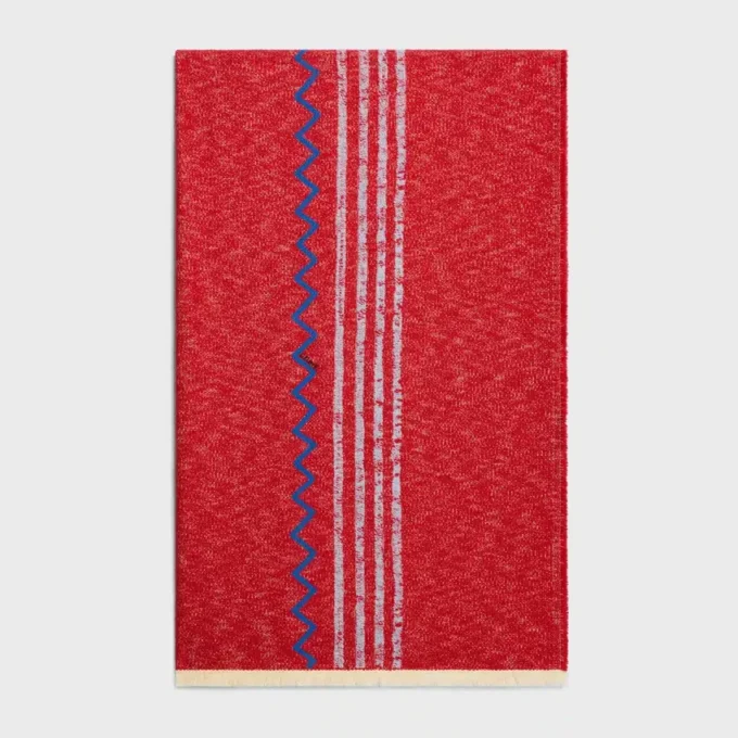 Fouta i broderad bomull