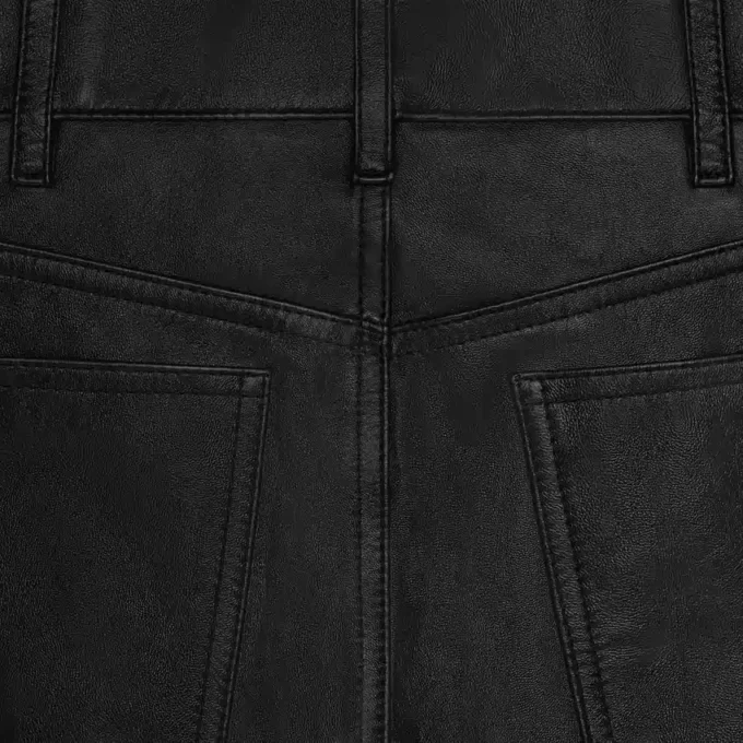 Francoise-jeans i mjukt lammskinn