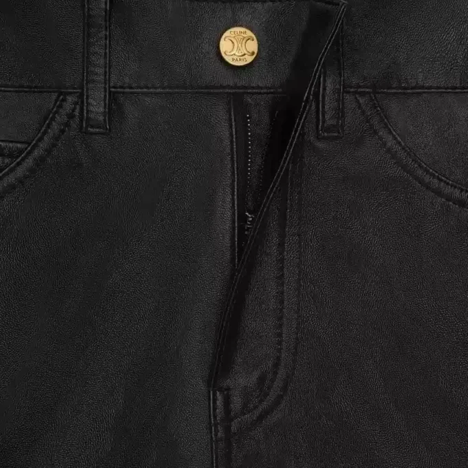 Francoise-jeans i mjukt lammskinn
