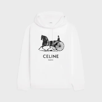 Huvtröja i bomullsfleece