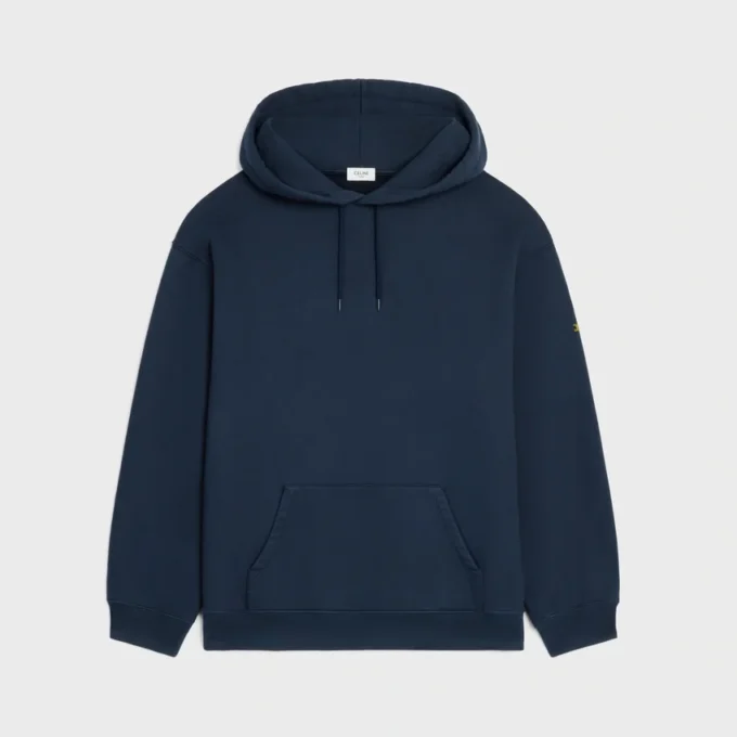 Huvtröja i bomullsfleece