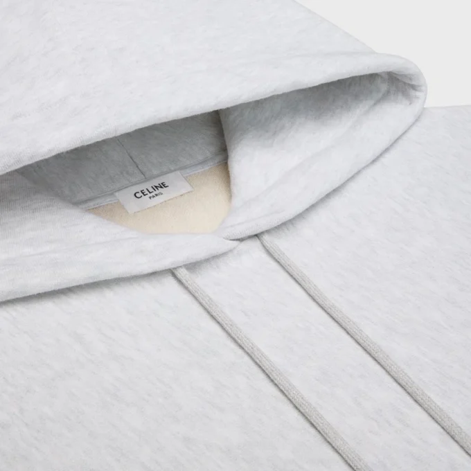 Huvtröja i bomullsfleece