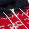 Huvtröja i Triomphe Fair Isle-fleece Huvtröja i Triomphe Fair Isle-fleece