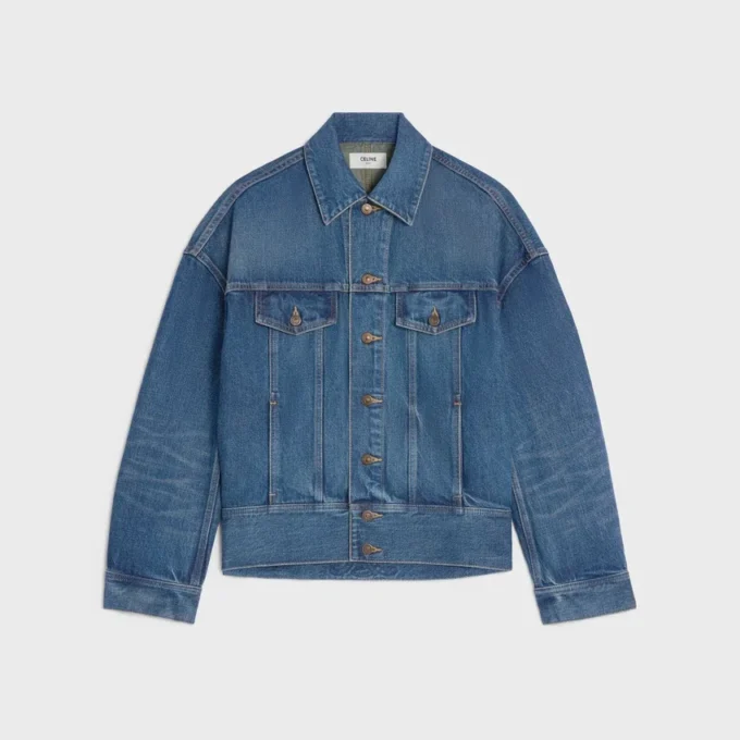 Jacka i styv denim