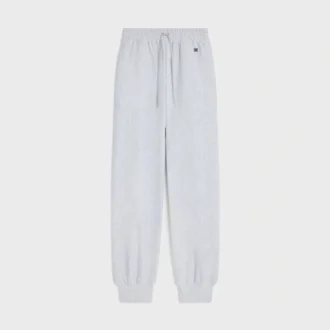 Joggingbyxor i bomullsfleece