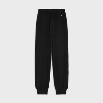Joggingbyxor i bomullsfleece