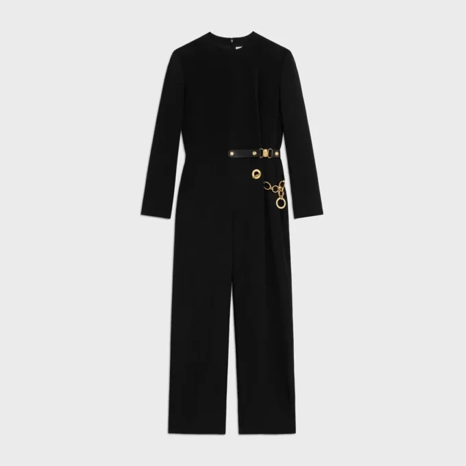 Jumpsuit i acetatsilke