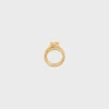 Knot Double-ring i mässing med guldfinish Knot Double-ring i mässing med guldfinish