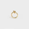 Knotring i mässing med guldfinish