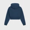 Kort hoodie i bomullsfleece
