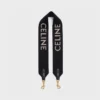 Kort rem i ull med CELINE-jacquard